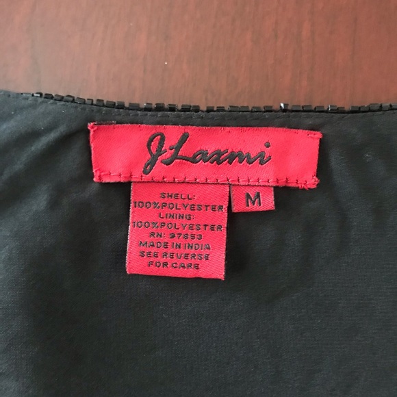 NWOT J Laxmi Beaded Shimmer Shirt Blouse - Picture 3 of 11